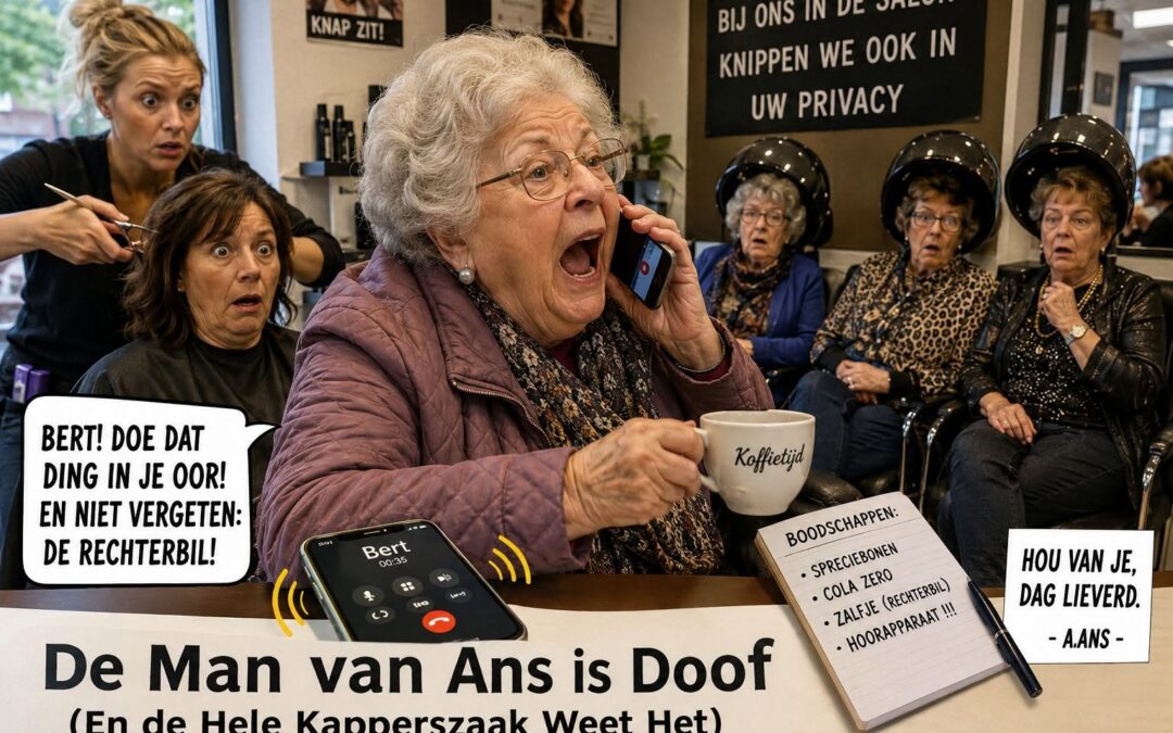 De man van Ans is doof (en de hele kapperszaak weet het)