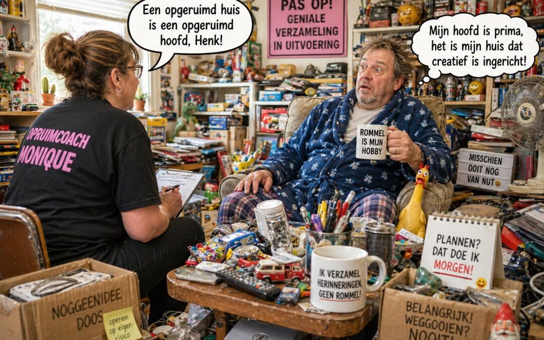 De Dag Dat Monique de Mensheid Probeerde te Redden (Te Beginnen met de Woonkamer van Henk)