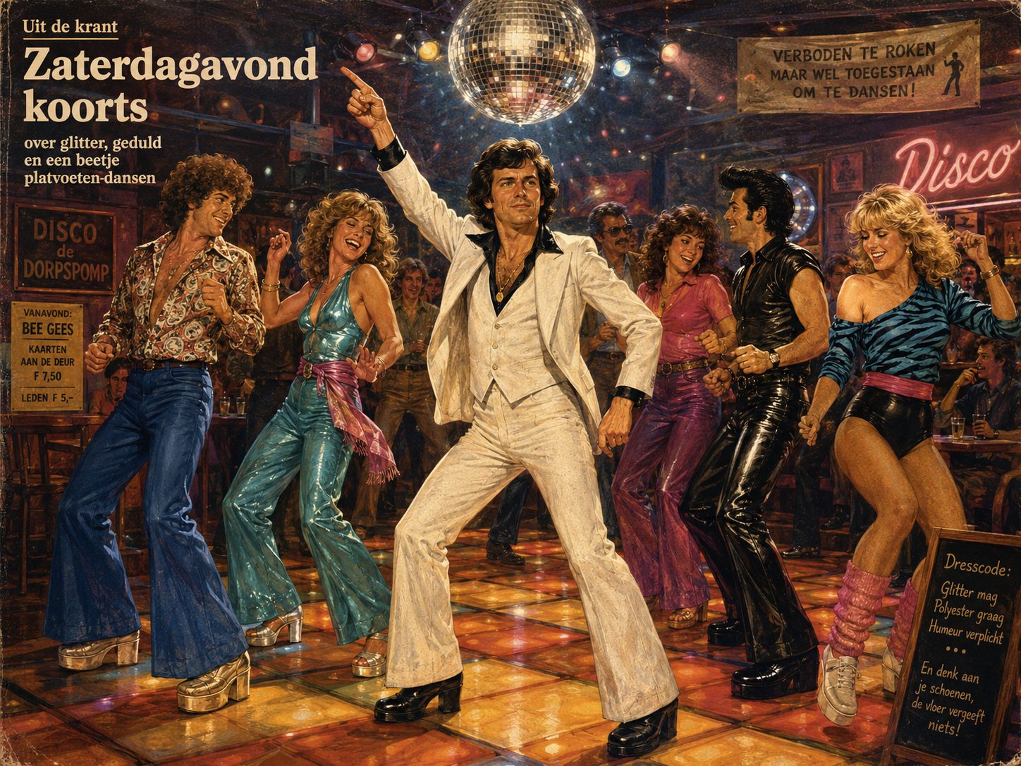 Swingende heupen en polyester.