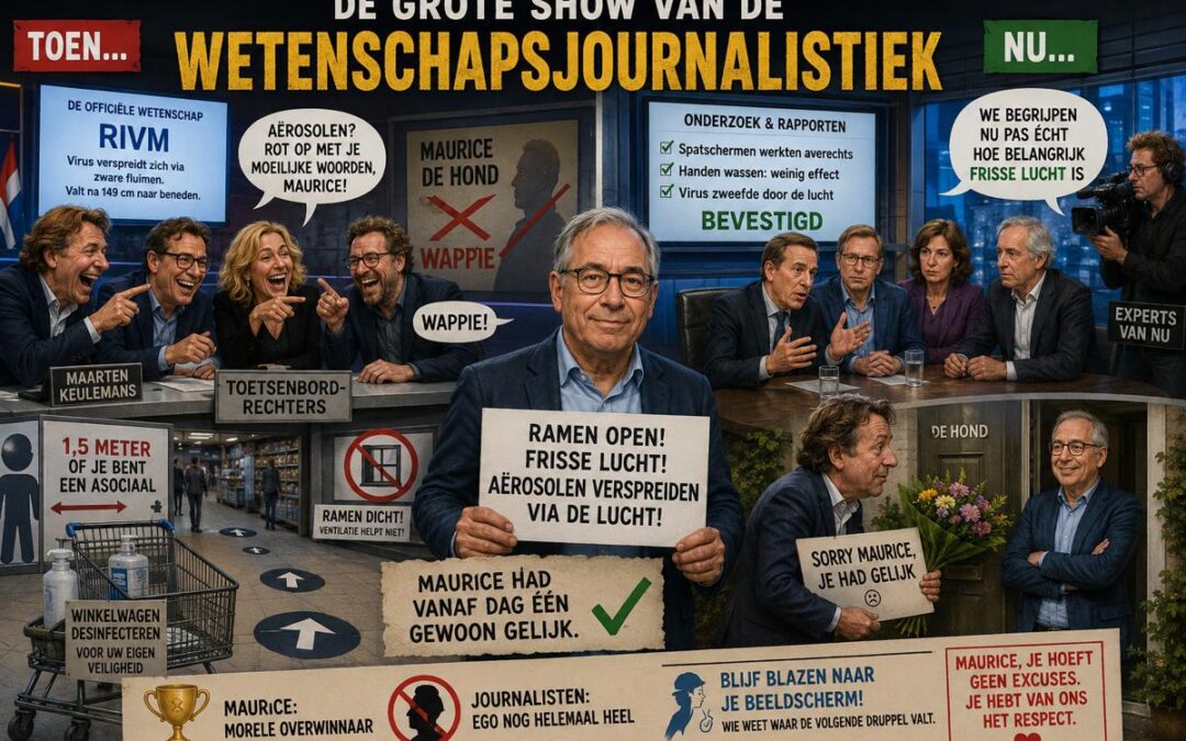 Maurice, de rug recht.