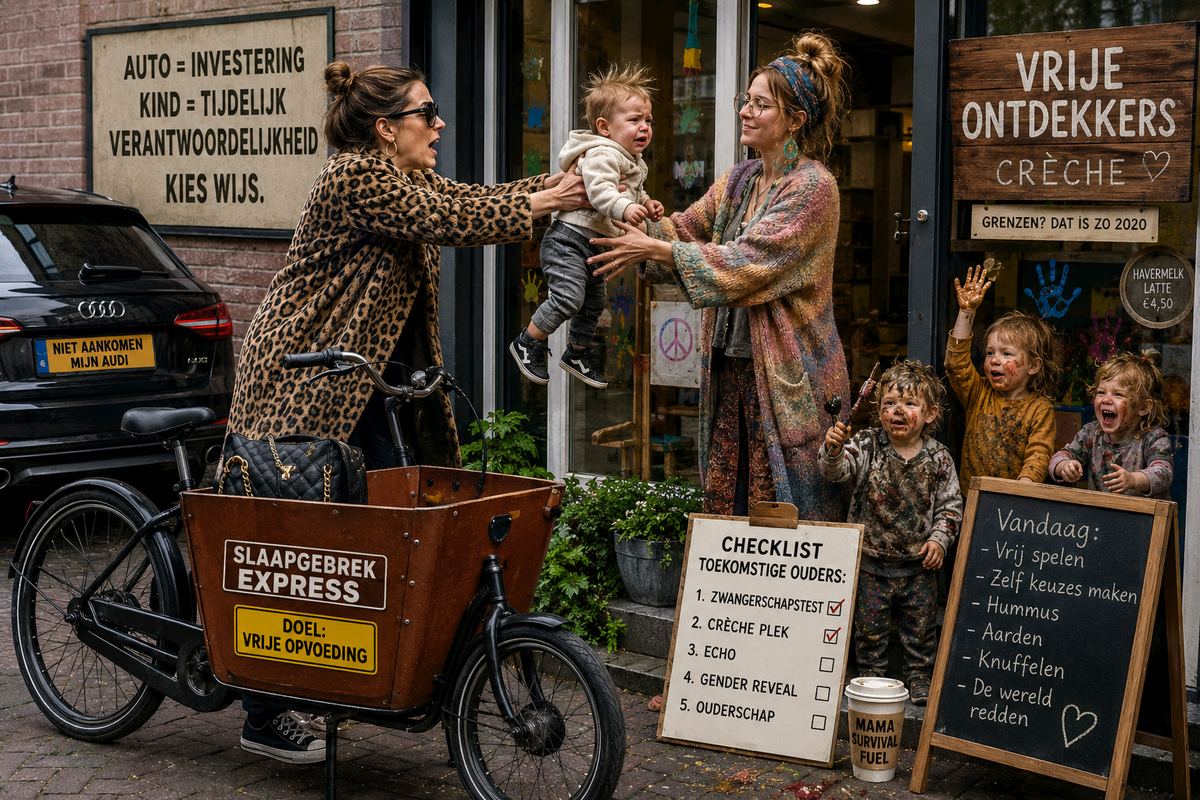 Hierna is het wachten op het leger van verontwaardige bakfietsmoeders.Tip.Blijf ademhalen. En trek het je niet aan.