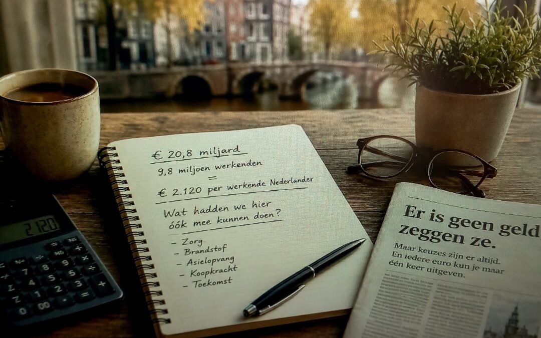 € 2.120 per werkende Nederlander, maar blijkbaar mogen we daar geen vragen over stellen.